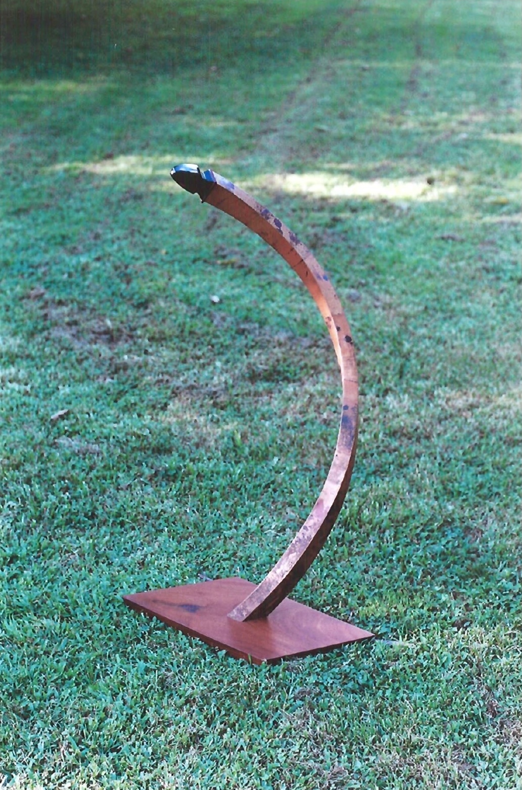 bart sculpture on lawn